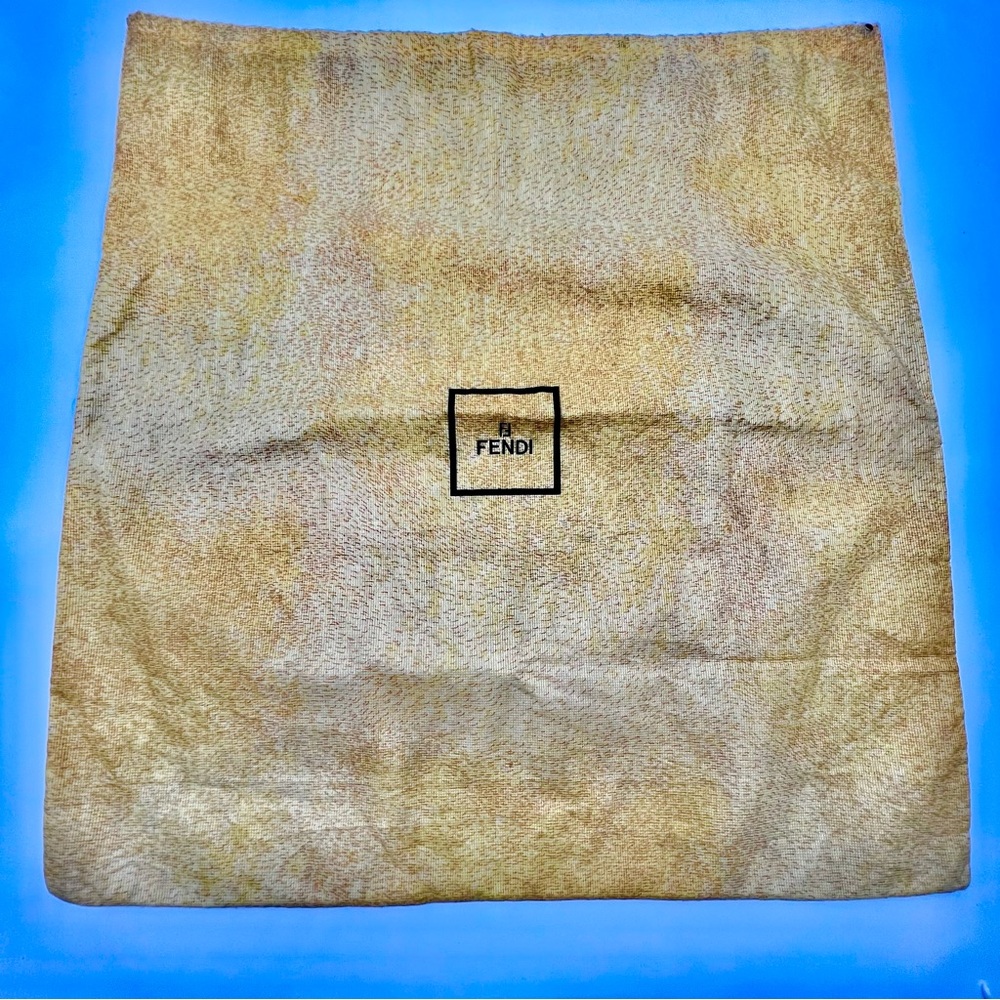 Fendi Authentic Giant Yellow Ombre Print Dust Bag for Oversized Bag or Suitcase